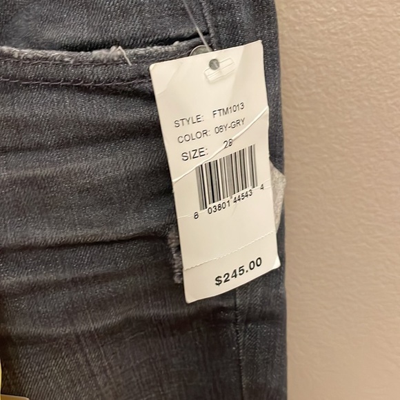 NWT Adriano Goldschmied women’s jeans Angel Boot cut Distressed Grey size 28R - Picture 5 of 12